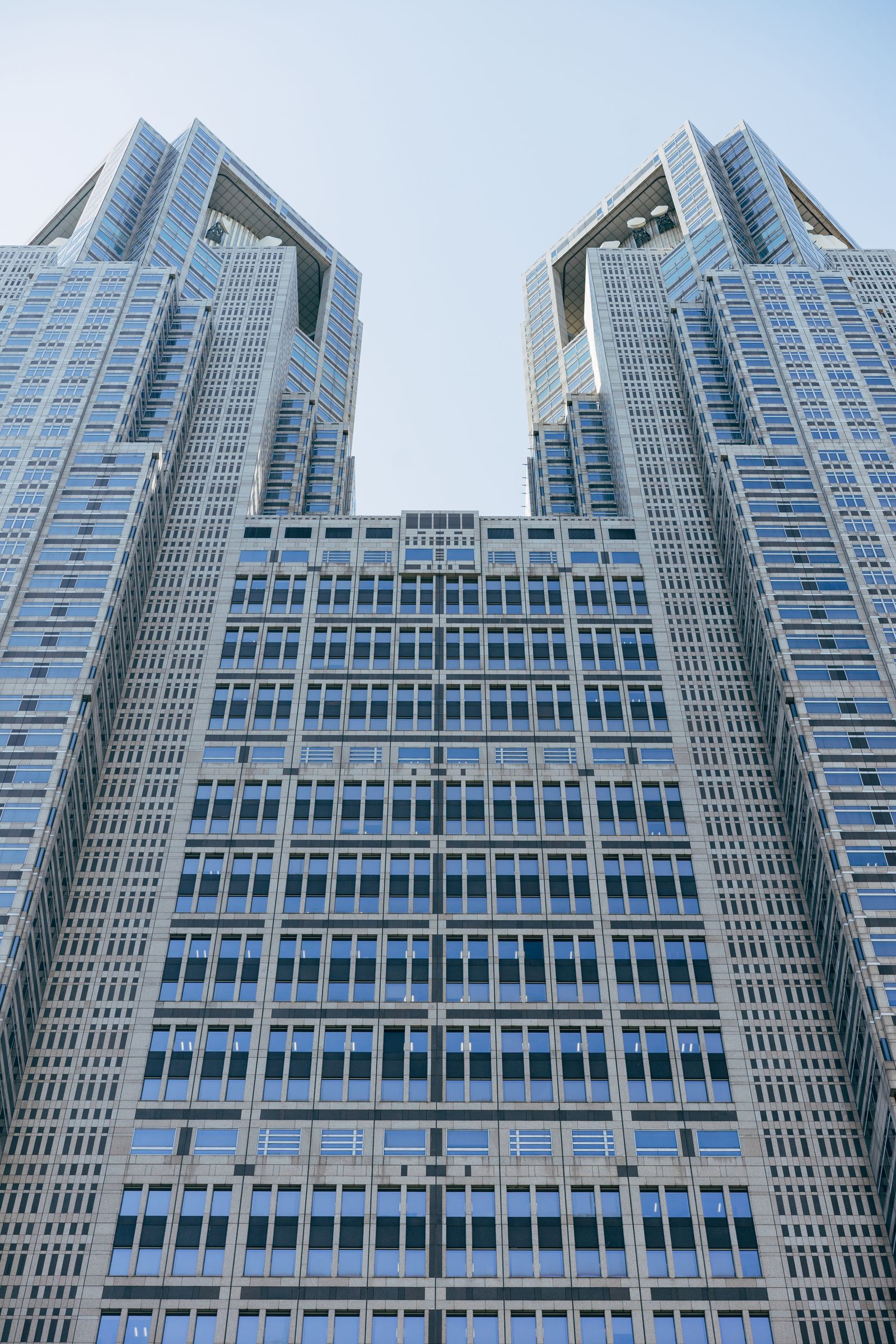 Tokyo Metropolitan Government Building seen from below