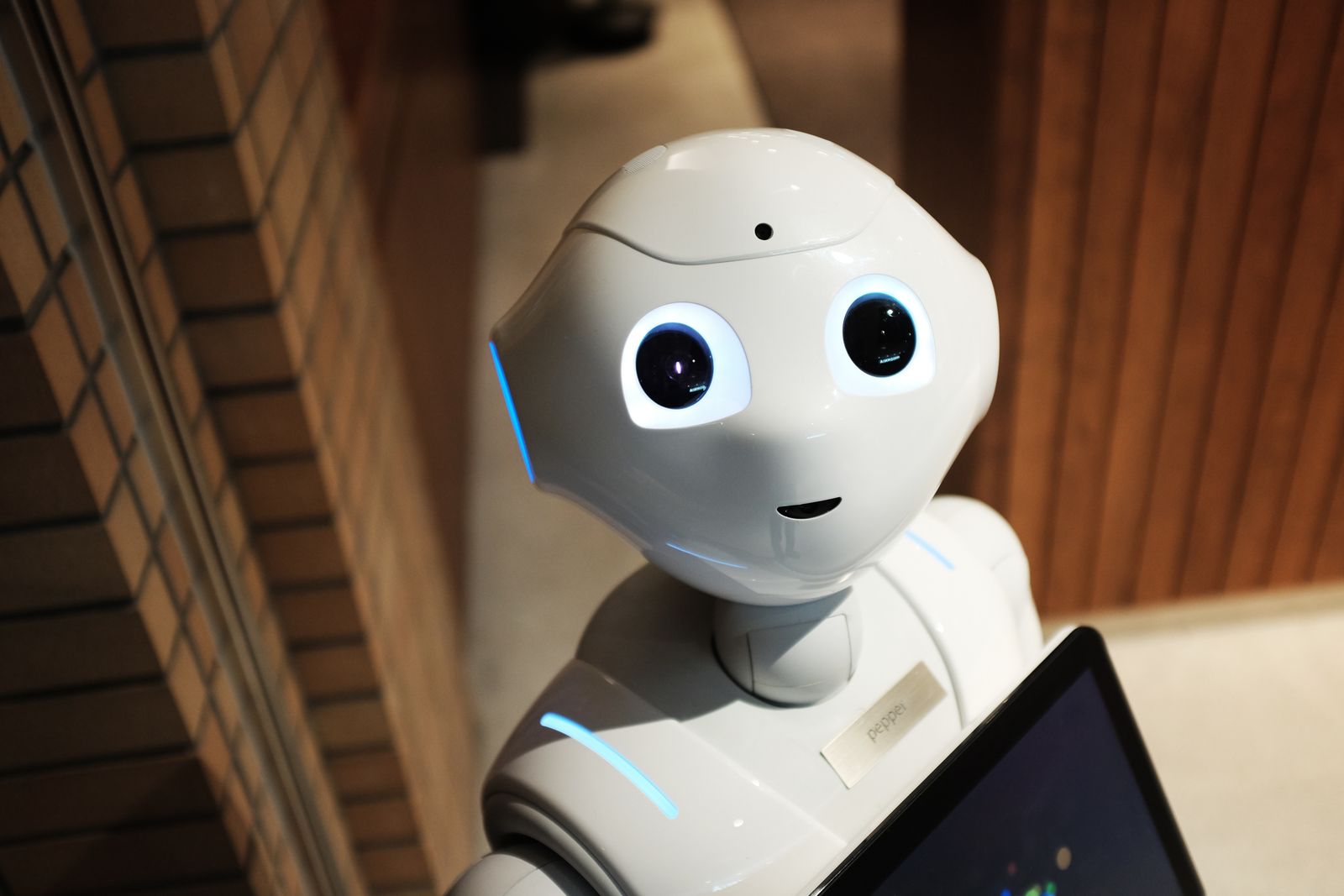 A white humanoid robot in Tokyo